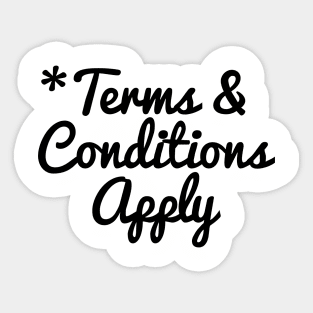 Lawyer Terms And Conditions Sticker